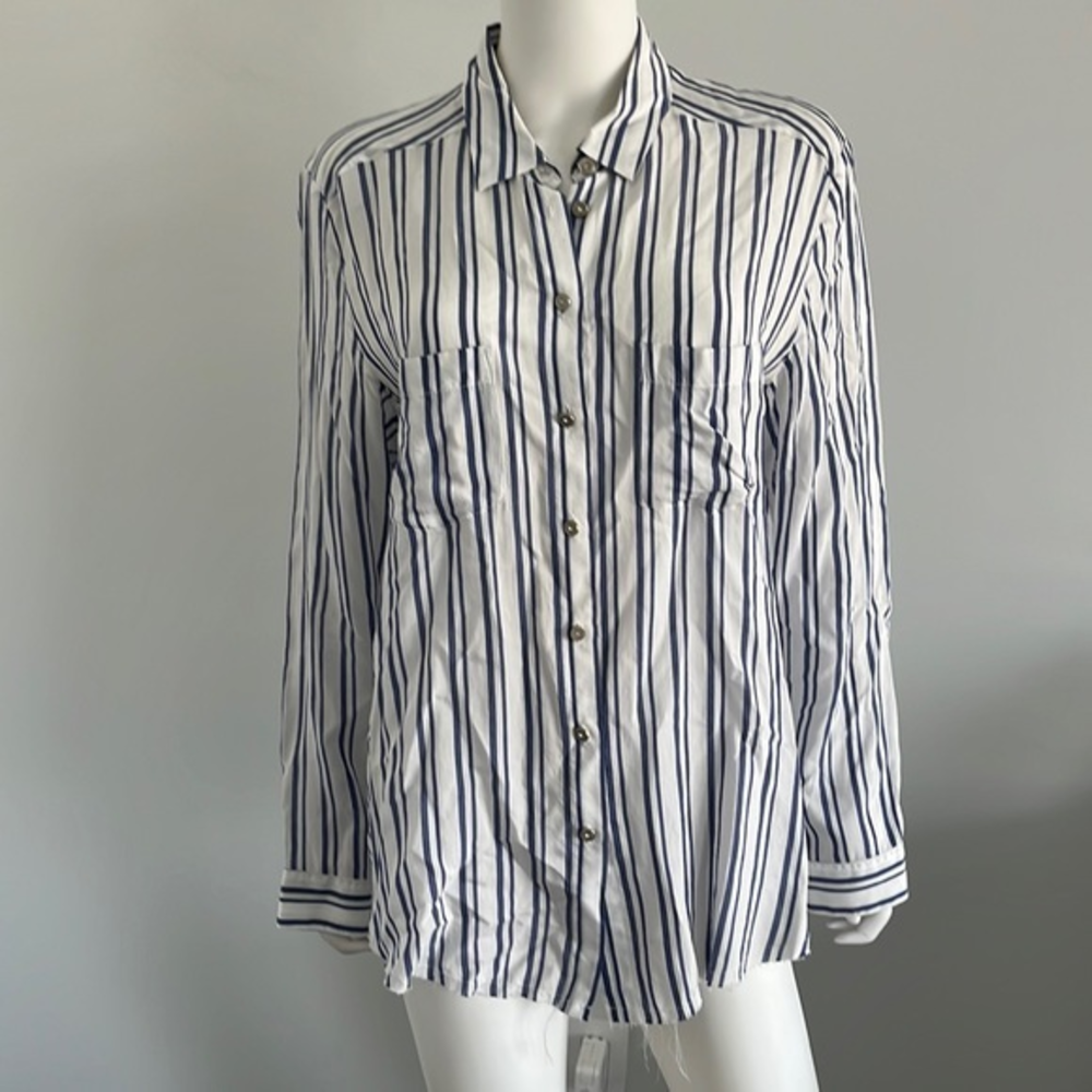 The Kooples long sleeve striped button down shirt - Picture 1 of 9